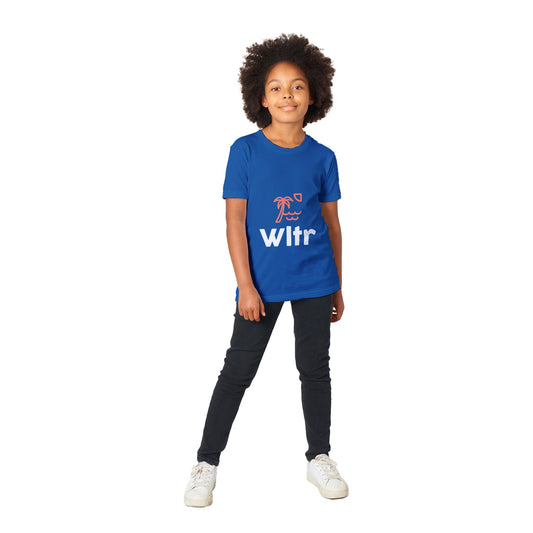 Wltr #DropOne Colour Logo Premium Kids Crewneck T-shirt