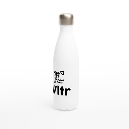 Wltr #DropOne branded White 17oz Stainless Steel Water Bottle